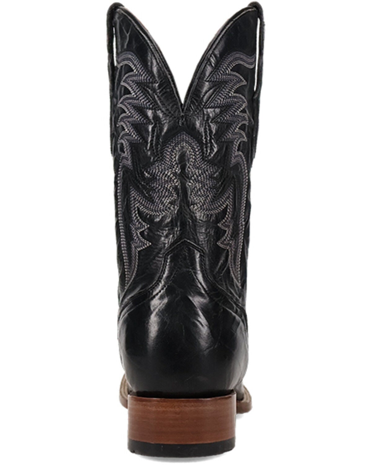 Image #5 - El Dorado Men's Crunch Western Boots - Broad Square Toe, Black, hi-res