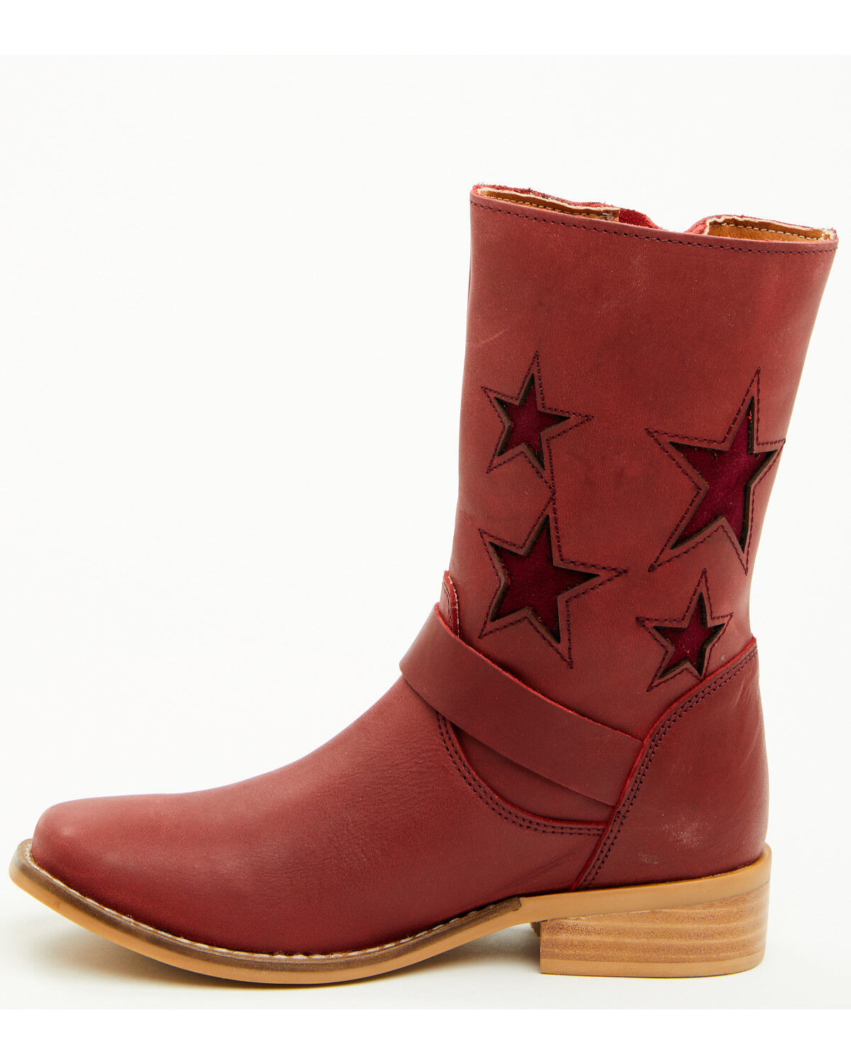 Product Name:  Dingo Little Girls' Blacklist Star Inlay Harness Boots - Square Toe