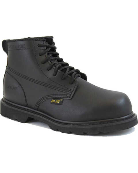 Ad Tec Men's 6" Lace Up Uniform Boots, Black, hi-res