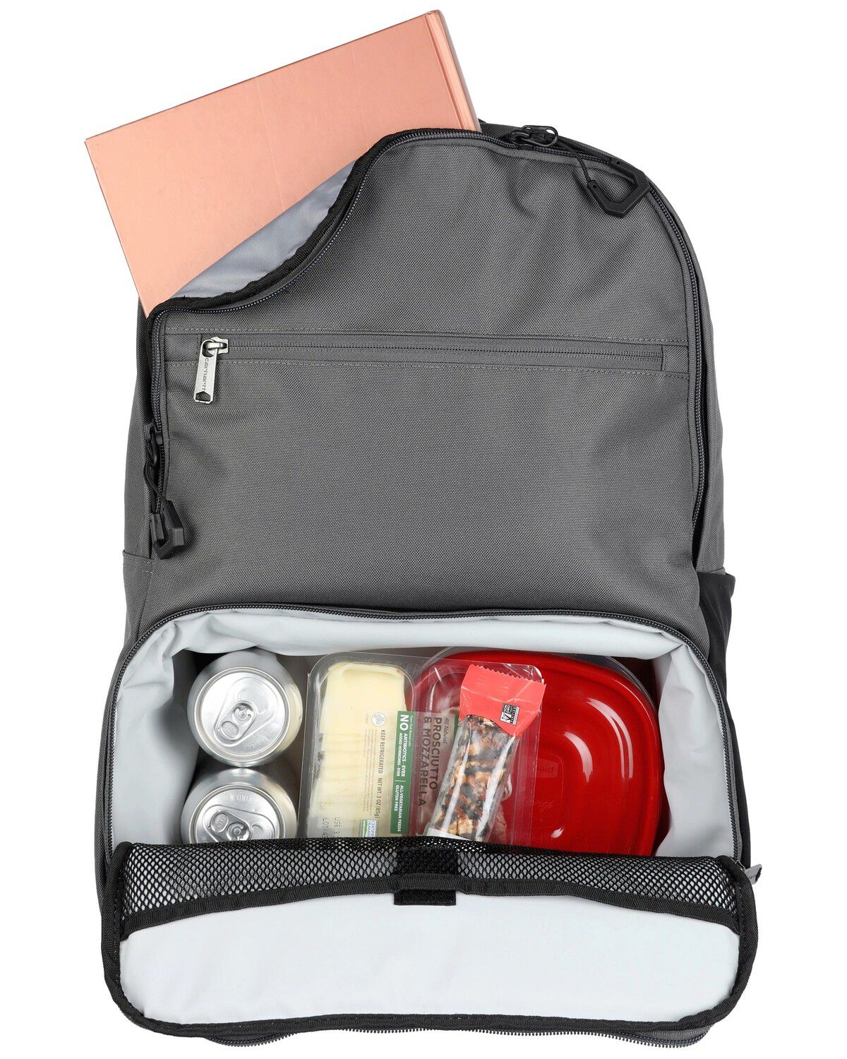 Image #2 - Carhartt Insulated Two Compartment Cooler Backpack, Charcoal, hi-res