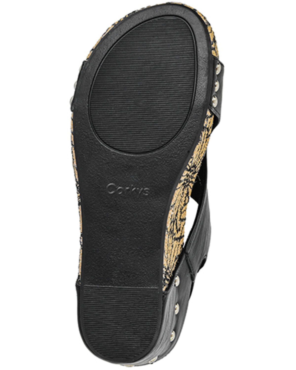 Image #5 - Corkys Women's Carley Wedge Heels, Black, hi-res