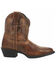 Laredo Women's Brown Shortie Western Booties - Round Toe, Brown, hi-res