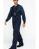 Carhartt Men's FR Duck Quilt-Lined Bib Overalls, Navy, hi-res