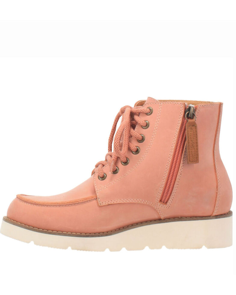Dingo Women's Rosie Casual Shoes - Moc Toe, Pink, hi-res