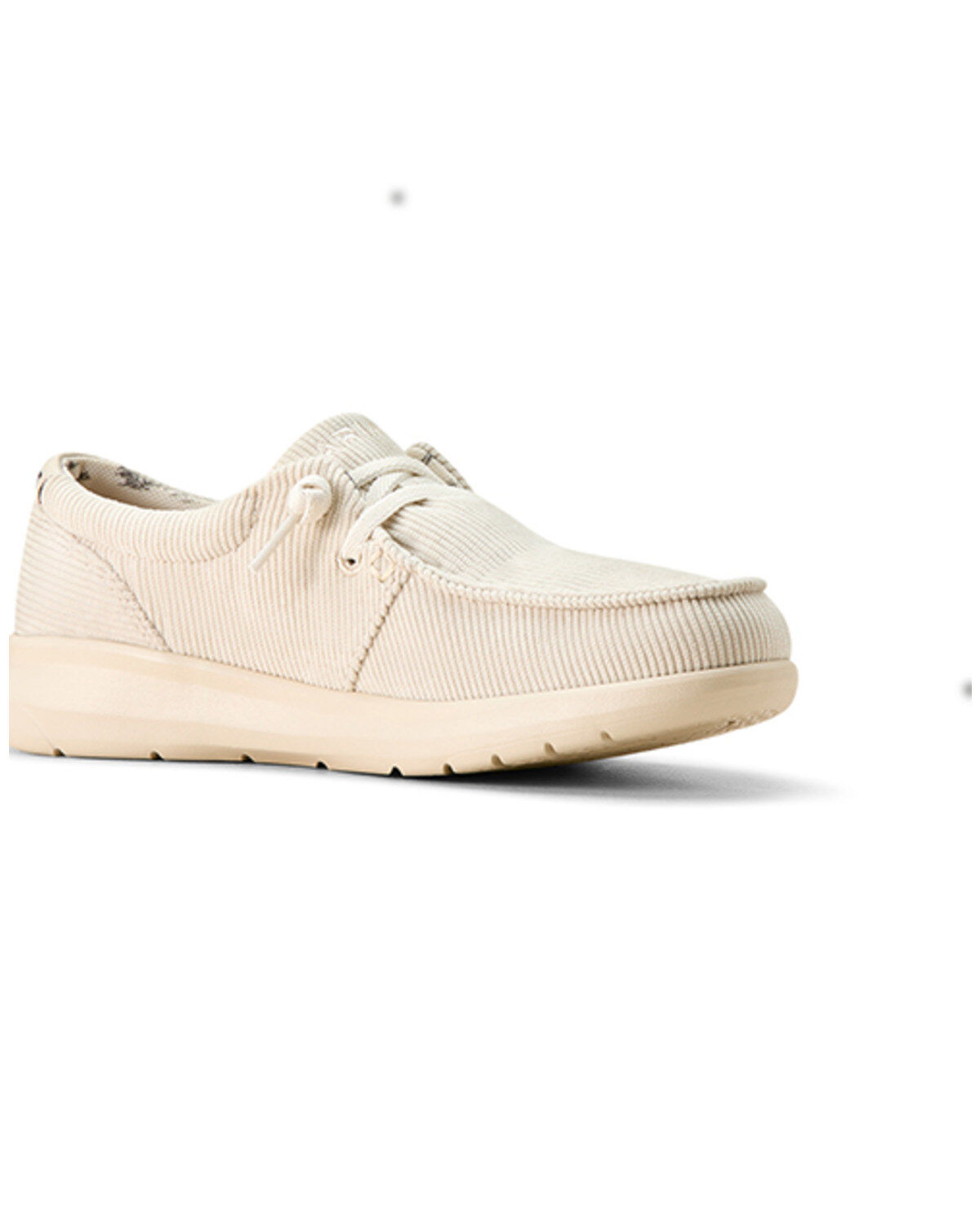Image #1 - Ariat Women's Hilo Corduroy Casual Shoes - Moc Toe, White, hi-res