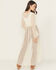 Image #4 - Originality Women's Lace Bell Sleeve Tie Kimono, Cream, hi-res