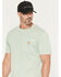 Image #2 - Carhartt Men's Relaxed Fit Lightweight Short Sleeve Pocket Work T-Shirt, Seafoam, hi-res