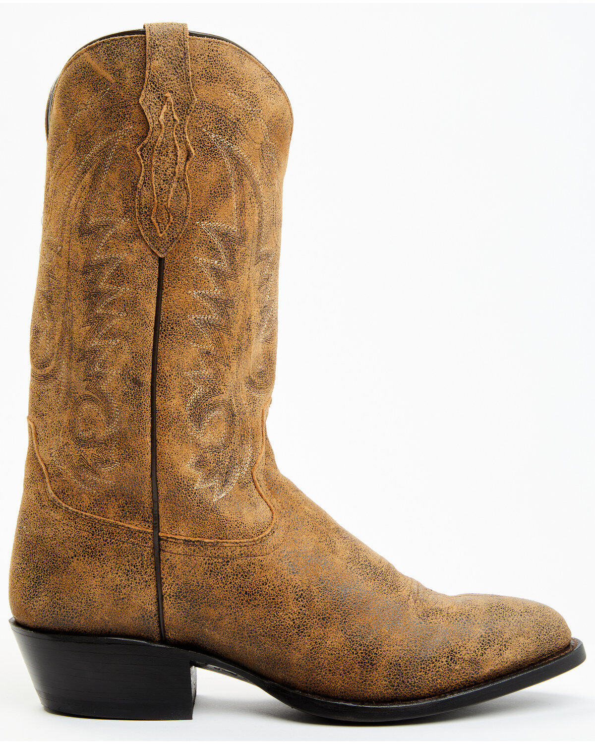Image #2 - Tony Lama Men's Outpost Desert Goat Leather Western Boots - Round Toe, Tan, hi-res