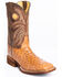 Image #1 - Justin Men's Cognac Ostrich Western Boots - Wide Square Toe, , hi-res
