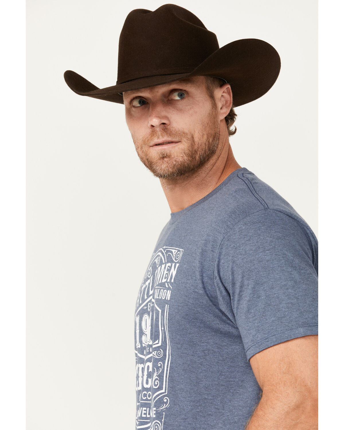 Image #2 - Cinch Men's Cattleman Saloon Outlaws Welcome Short Sleeve Graphic T-Shirt, , hi-res