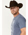 Image #2 - Cinch Men's Cattleman Saloon Outlaws Welcome Short Sleeve Graphic T-Shirt, , hi-res