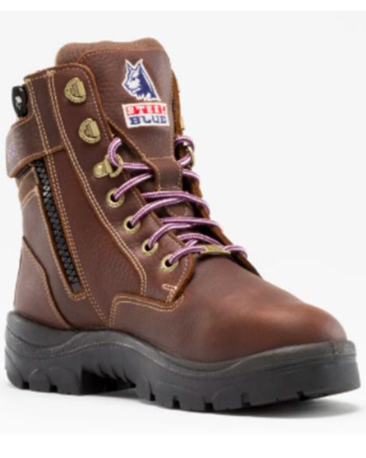 Steel Blue Women's Southern Cross 6" Water Resistant Work Boots - Steel Toe, Brown, hi-res
