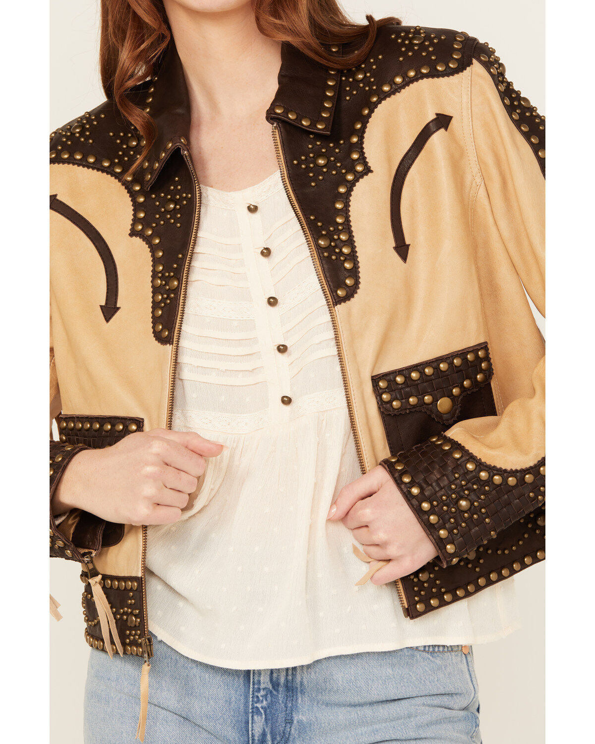 Image #3 - Double D Ranch Women's Studded Duttons Jacket, , hi-res