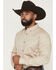 Image #2 - Cody James Men's Basic Solid Long Sleeve Button-Down Stretch Western Shirt - Big, Tan, hi-res