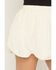 Image #2 - By Together Women's Bubble Hem Mini Skort, Cream, hi-res
