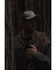 Image #1 - Brothers and Sons Men's Weathered Twill Solid Long Sleeve Button-Down Western Shirt, Charcoal, hi-res