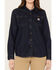 Image #3 - Carhartt Women's Relaxed Fit Midweight Denim Long Sleeve Work Shirt, Blue, hi-res