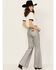 Image #4 - Wrangler X Fender Women's Metallic Wanderer Flare Jeans, Silver, hi-res