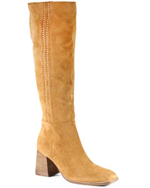 Diba True Women's Mar Velus Tall Fashion Boots - Square Toe , Tan, hi-res