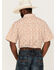 Image #4 - RANK 45® Men's Kickin Southwestern Print Short Sleeve Button-Down Western Shirt, Gold, hi-res