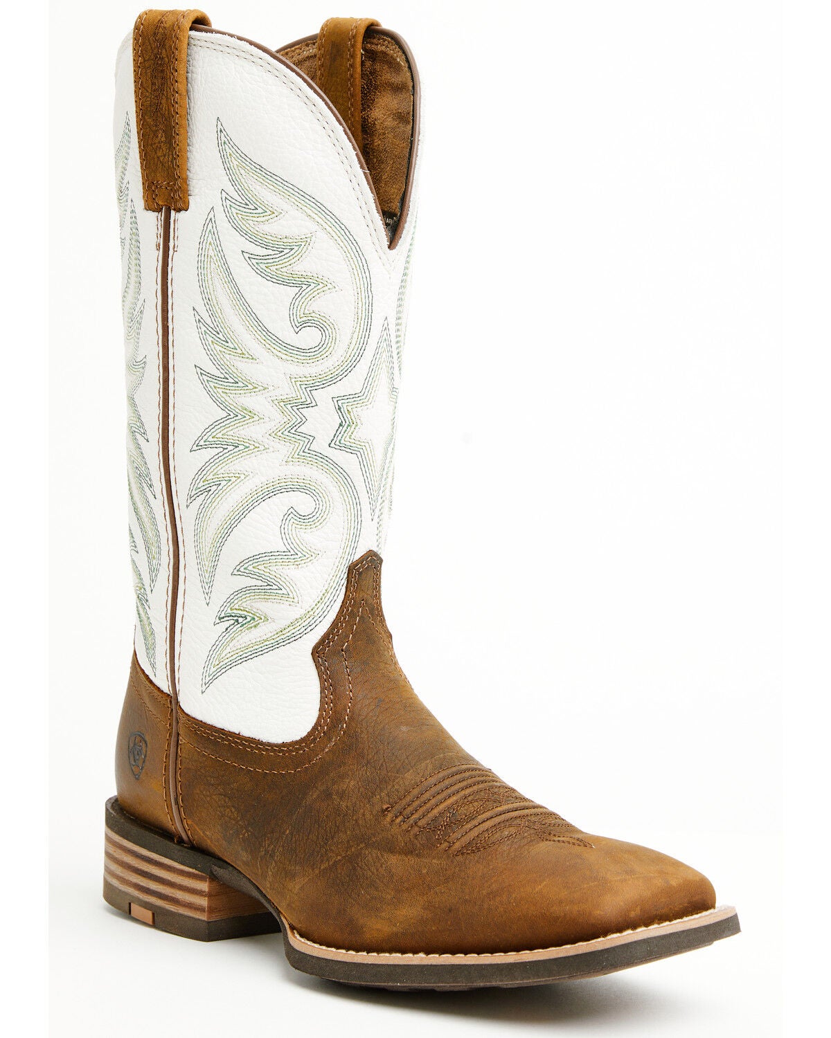 Ariat Men's Ricochet Performance Western Boots - Broad Square Toe, Brown, hi-res