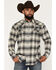 Image #1 - Moonshine Spirit&reg;&nbsp;Men's Wilderness Ridge Plaid Print Long Sleeve Snap Flannel Shirt, Black, hi-res
