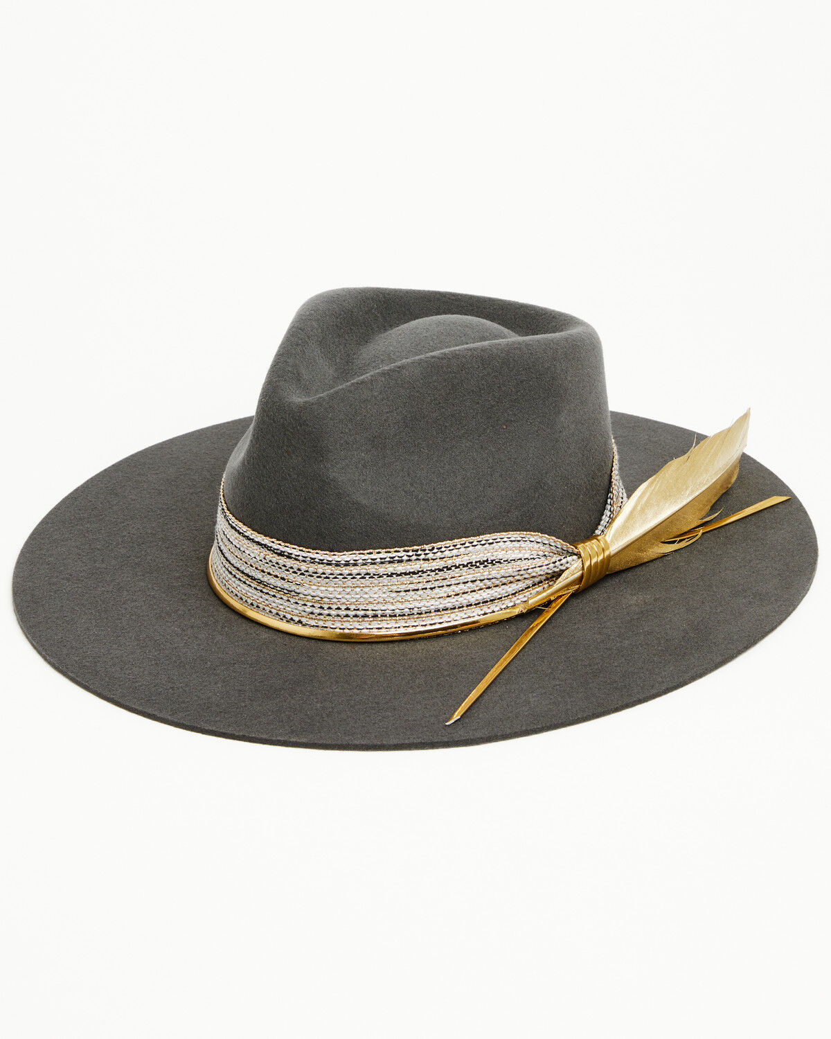 Image #1 - Charlie 1 Horse X Lainey Wilson Women's Smoke Ain't Clear Felt Western Hat, Grey, hi-res