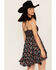 Image #4 - Free People Women's Adella Floral Print Sleeveless Slip Dress, Black, hi-res