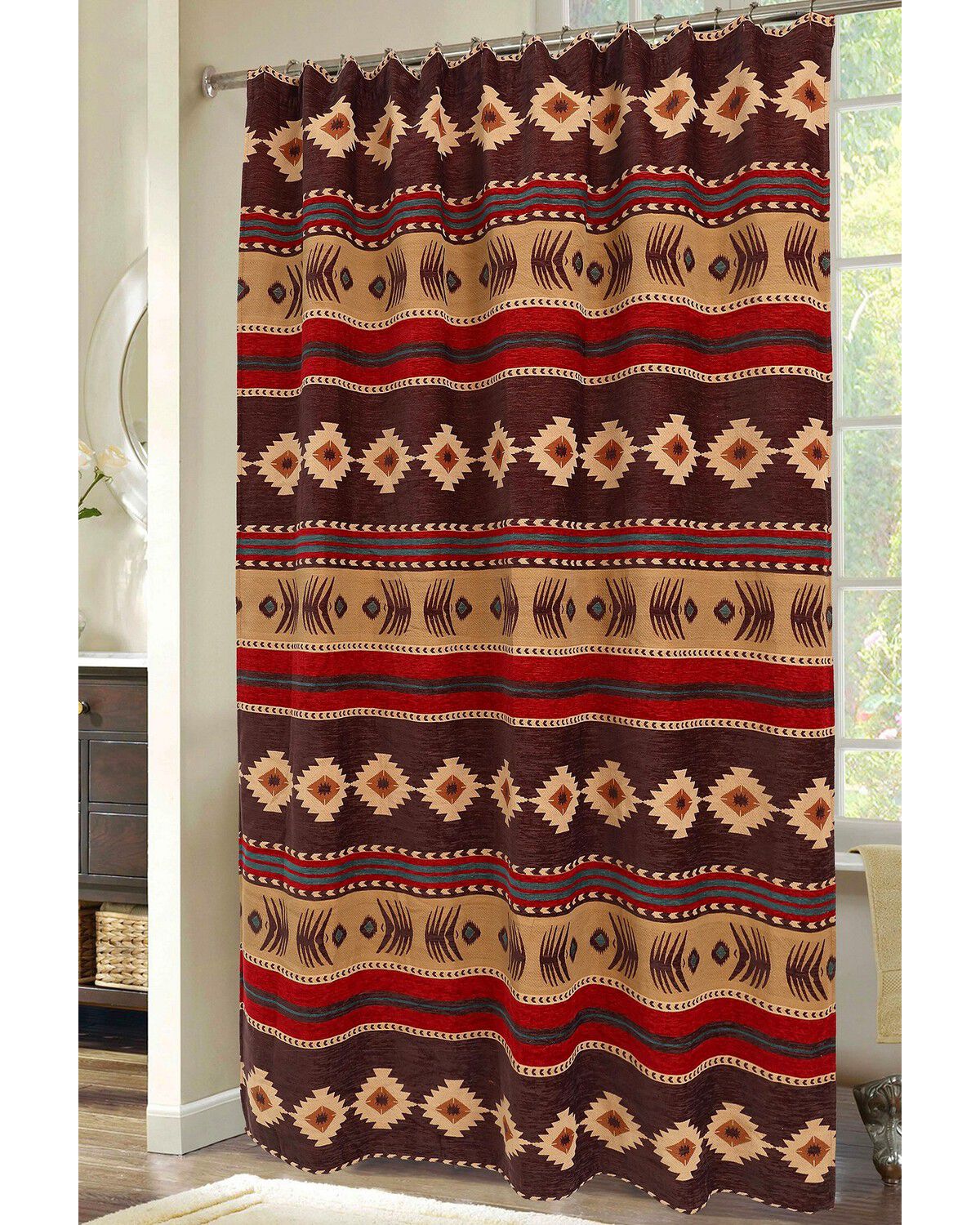 Carstens Cimarron Shower Curtain, Multi, hi-res