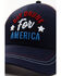 Image #2 - Shyanne Women's Day Drunk For America Embroidered Mesh-Back Ball Cap, Red/white/blue, hi-res