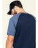 Image #5 - Hawx Men's Navy Midland Short Sleeve Baseball Work T-Shirt - Tall , Navy, hi-res