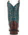 Laredo Men's Two-Tone Saddle Vamp Western Boot - Square Toe, Rust Copper, hi-res