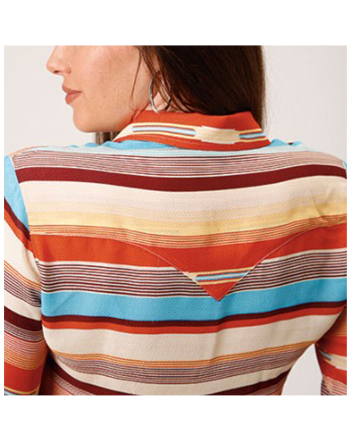 Image #2 - Stetson Women's Serape Striped Long Sleeve Snap Western Shirt, Multi, hi-res