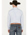 Image #4 - Cody James Men's Fish Net Geo Print Long Sleeve Button-Down Western Shirt, Light Blue, hi-res