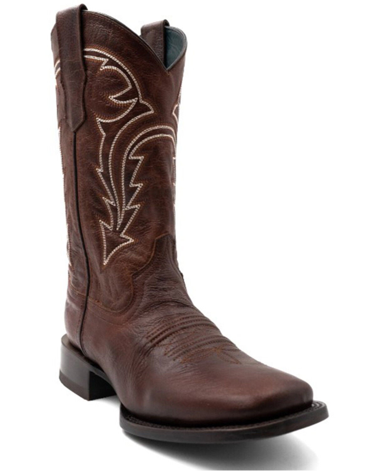 Ferrini Men's Dylan Tall Western Boots - Broad Square Toe, Brandy Brown, hi-res