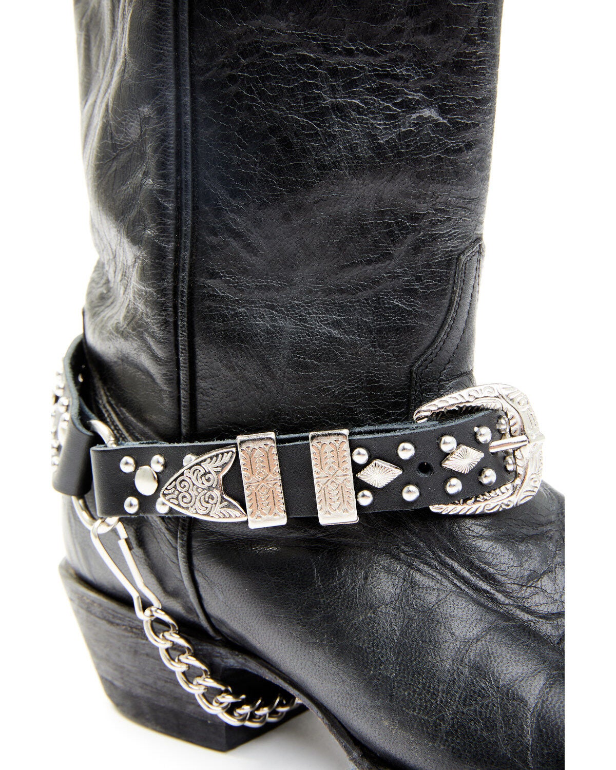 Women's Almax Studded Leather Boot Strap