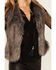 Shyanne Women's Faux Fur Vest, Ash, hi-res