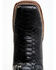 Dan Post Women's Back Cut Python Exotic Western Boot - Broad Square Toe, Black, hi-res