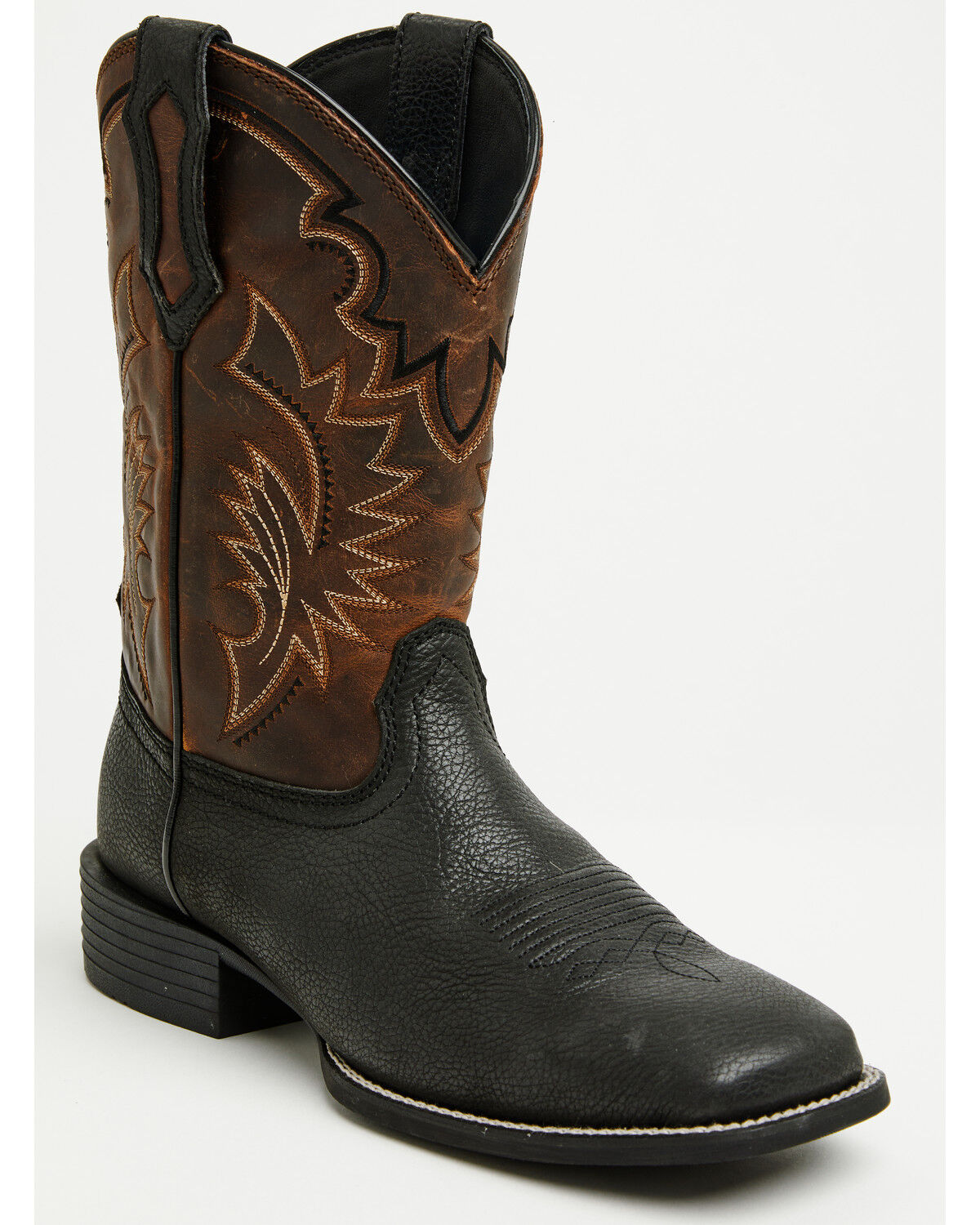 Cody James Men's Brandy Genuine Ostrich Exotic Western Boot Broa 並行輸入品 Cody James Men\u0027s Brandy Exotic Python Western Boots - Broad Square