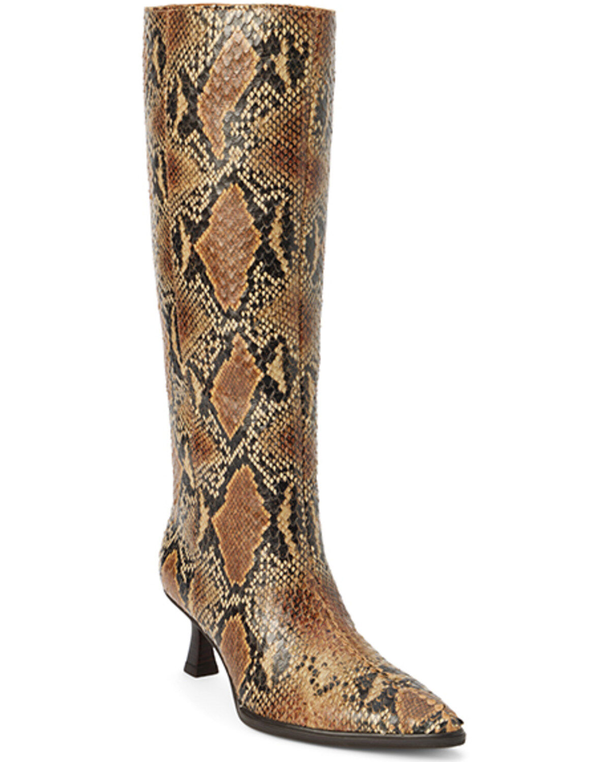 Image #1 - Matisse Women's Carlos Snake Print Tall Fashion Boots - Snip Toe, Brown, hi-res