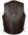 Image #2 - Milwaukee Leather Men's Side Lace Skull & Wings Vest - 5X, , hi-res