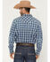 Image #4 - Cody James Men's Conaway Denim Plaid Print Long Sleeve Snap Western Shirt, Blue, hi-res