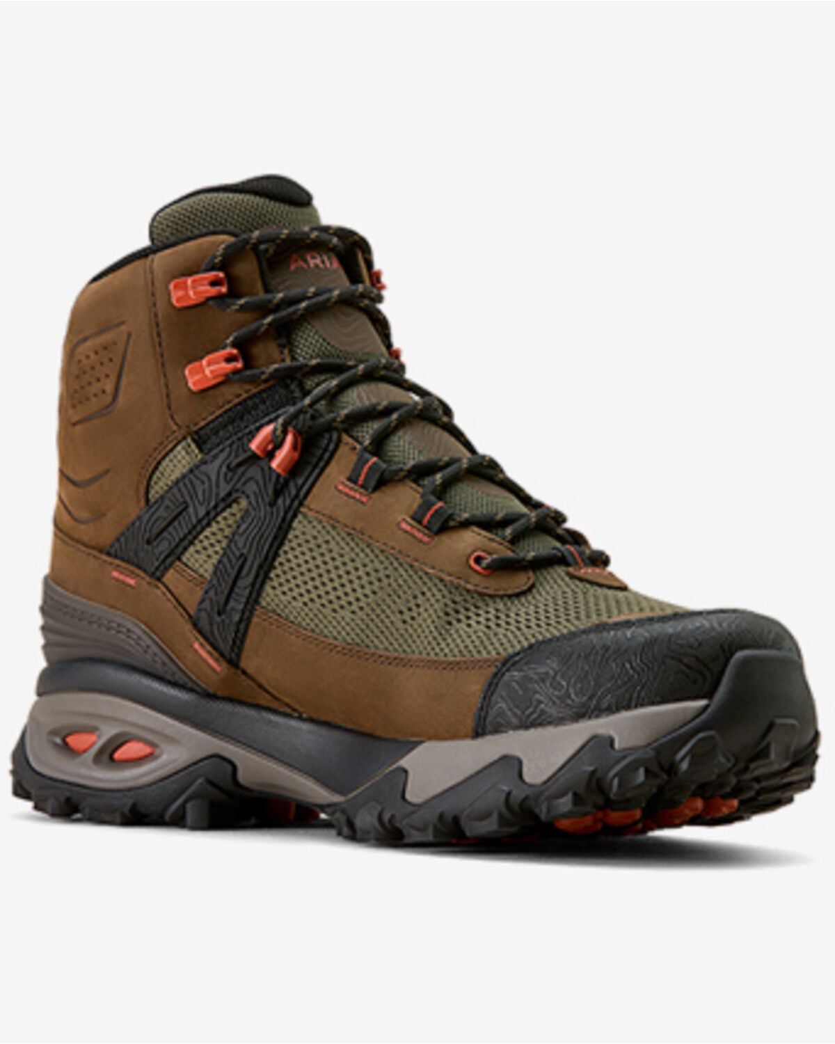 Ariat Men's 6" Traverse Mid Waterproof Hiking Boots - Soft Toe, Brown, hi-res