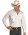 Image #1 - Ely Walker Men's Solid Embroidered Rose Long Sleeve Pearl Snap Western Shirt, , hi-res