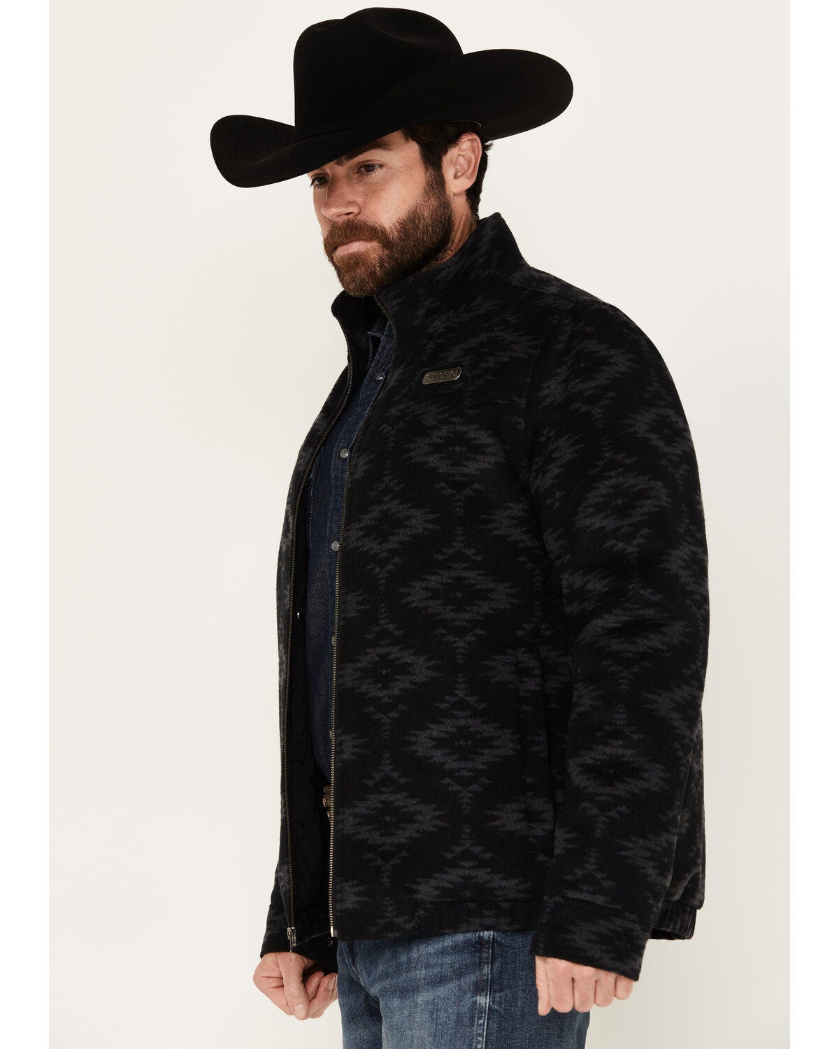 Image #2 - Cinch Men's Wool Insulated Southwestern Print Climate Control Jacket - Big, , hi-res