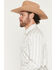 Image #2 - Ely Walker Men's Wallpaper Floral Stripe Print Long Sleeve Snap Western Shirt, Cream, hi-res
