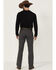 Image #3 - Wrangler Men's Tough Comfort Slim Straight Cowboy Cut Canvas Jeans - Tall, Dark Grey, hi-res
