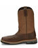 Image #3 - Justin Men's Boot Barn Exclusive Carbide Western Work Boots - Composite Toe, Brown, hi-res