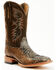 Cody James Men's Python Exotic Western Boots - Broad Square Toe , Brown, hi-res