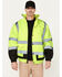 Hawx Men's High-Visibility Bomber Work Jacket - Big , Yellow, hi-res